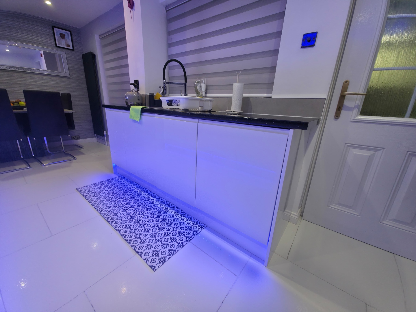 Kitchen — sink and island area